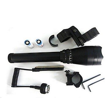 LED Flashlight Flashlight Kit Laser, Launcher 1 Mode Tactical Waterproof Dimmable Camping / Trekking / Cave Detector