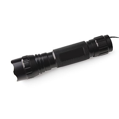 LED flashlight LED, 1 transmitter 1 mode tactical rechargeable camping / hiking / cave