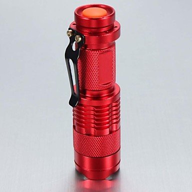 LED flashlight / flashlight LED, 1 illuminator 3 mode with battery and charger waterproof adjustable focus