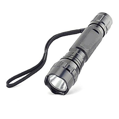 LED flashlight / flashlight LED, 1 transmitter 3 mode non-slip handle ultra light camping / hiking / caves daily use cycling