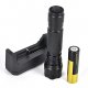 LED flashlight LED, 1 mode portable / professional / shockproof