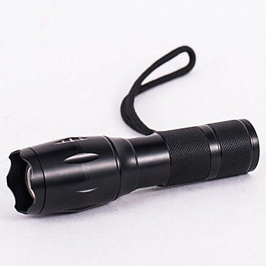 LED flashlight / flashlight LED, 1 illuminator 3 mode with battery and charger waterproof adjustable focus camping