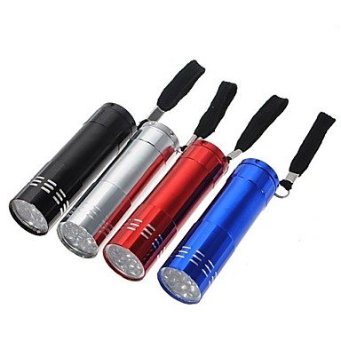 LED flashlight / flashlight LED, 9 launcher emergency small pocket camping / hiking / cave use fishing every day