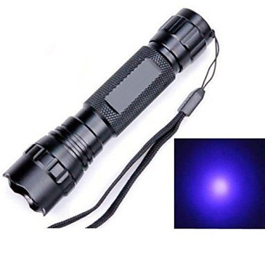 LED flashlight / flashlight LED, 1 transmitter 5 mode waterproof and impact resistant rechargeable camping / hiking / caving