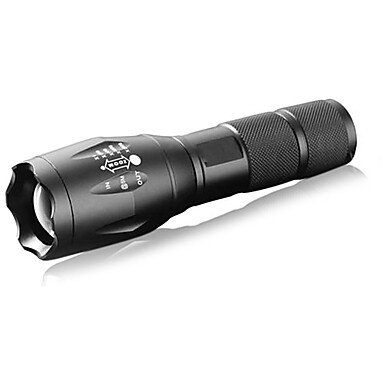 LED flashlight / flashlight LED illuminator 5 mode adjustable focal length multifunction