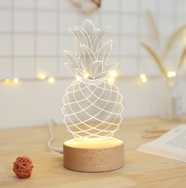 Bedside lamp pineapple table lamp