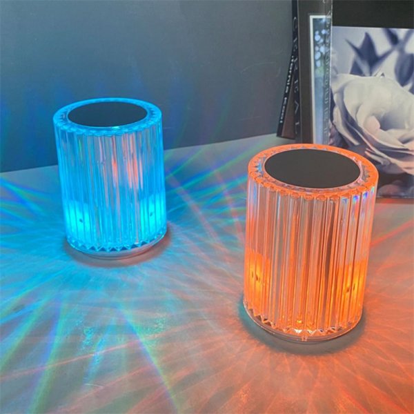 Crystal Lamp Table Lamp Atmosphere Creative Line Small Night Lamp Led Lights