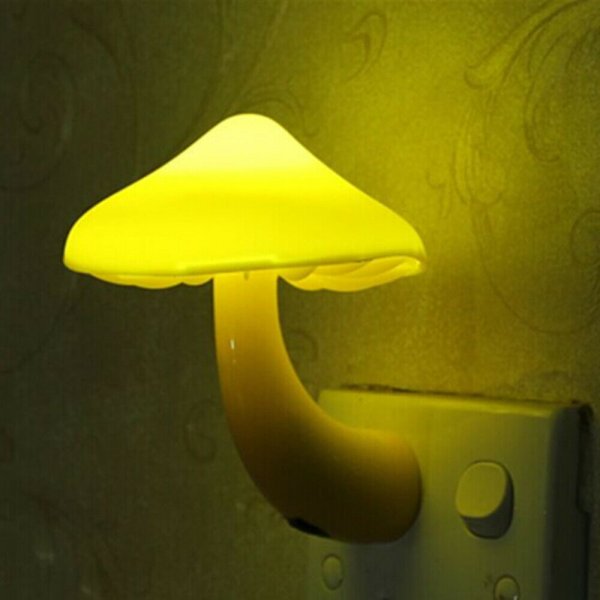 Mushroom-shaped LED Lights With Automatic Sensors  Indoor Decoration Lamps